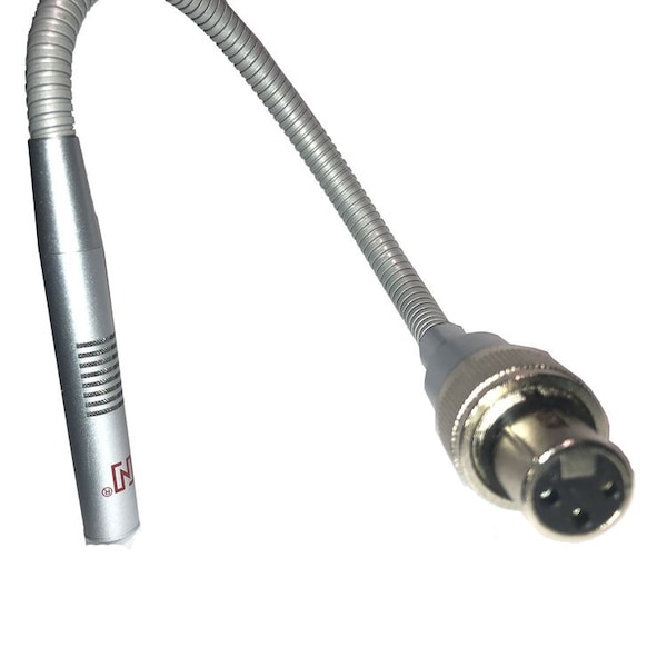 Gooseneck Microphone Silver XLR 10